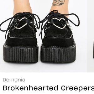 Dolls Kill Demonia Brokenhearted Creepers